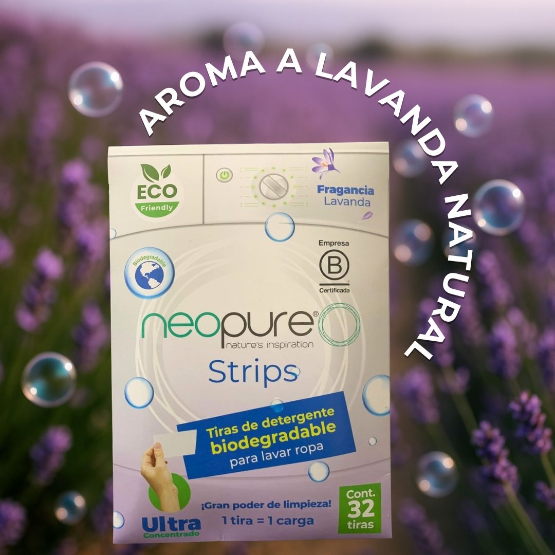 Neopure Strips - Tiras de Detergente Biodegradable (Pack de 5 Sobres)
