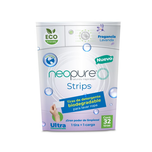 Neopure Strips - Tiras de Detergente Biodegradable (Sobre Individual)